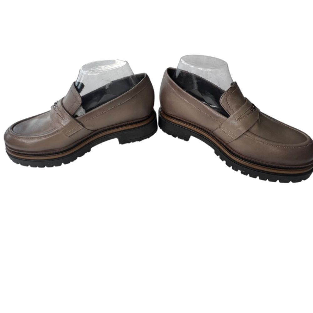 Miz Mooz Leather Loafers - Damian Taupe EU 39 (US 8.5-9) - Picture 7 of 11